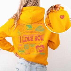 Different Ways To Say I Love You Graphic Hoodie Sweatshirt